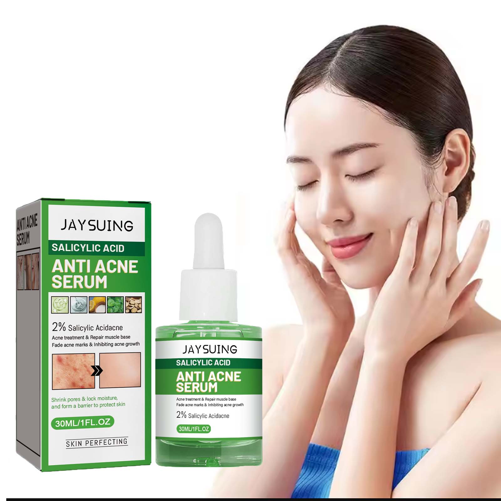 Glycolic Acid Exfoliant - Salicylic Acid Anti Acn-e Face Serum