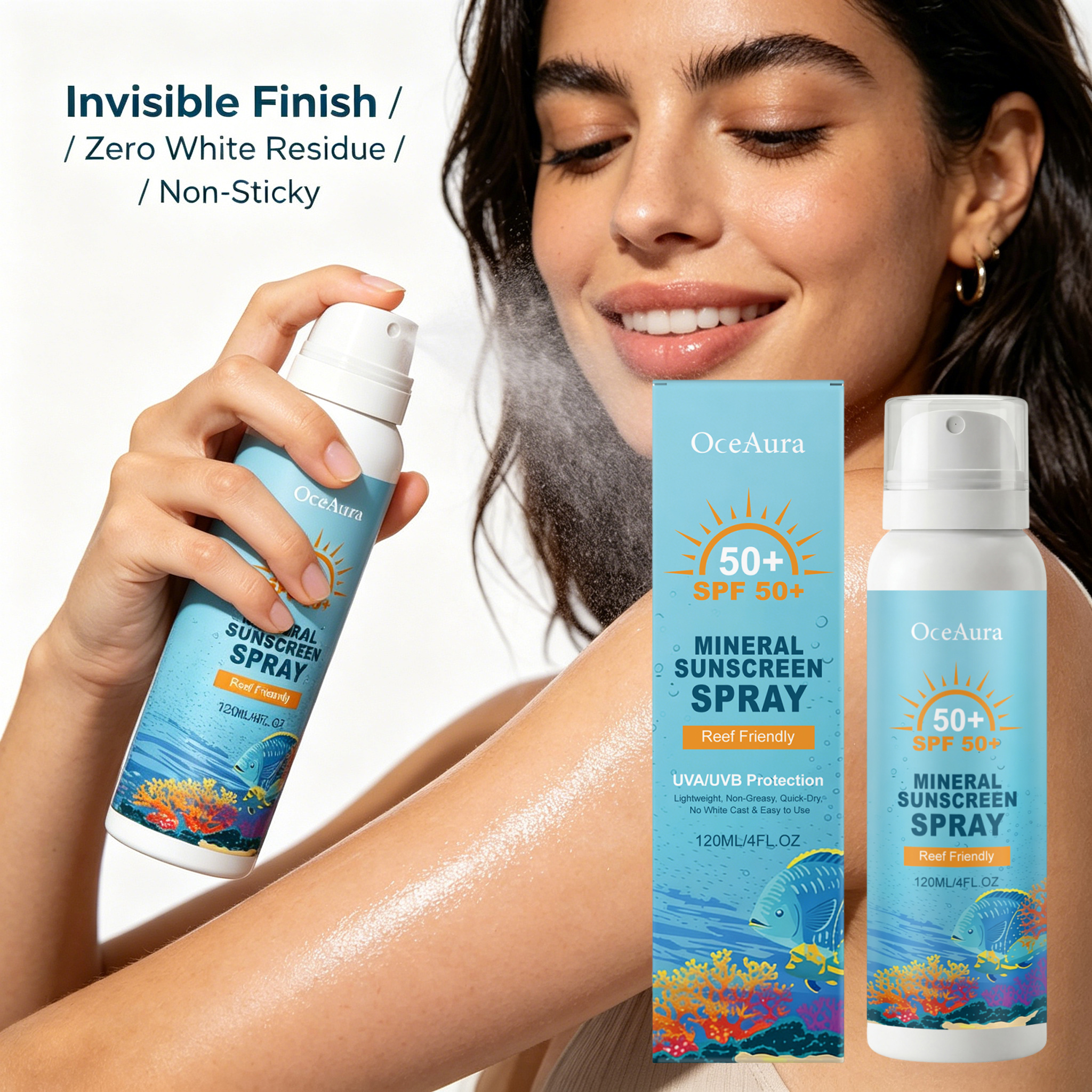 Face Mist Mineral - SFP 50+ Mineral Body Mist Physical