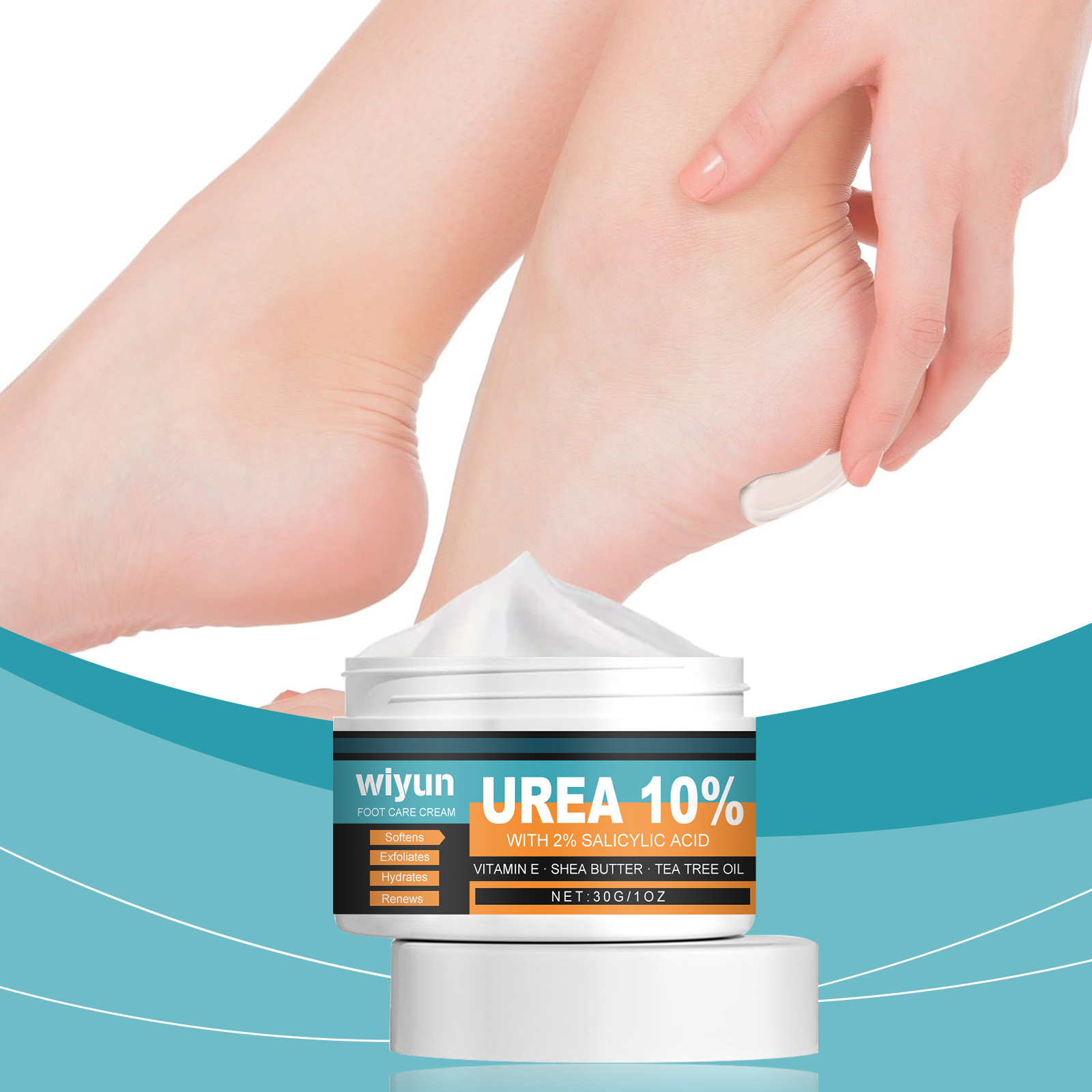 Glycolic Acid Exfoliant - 10% Urea Cream +2% Salicylic Acid