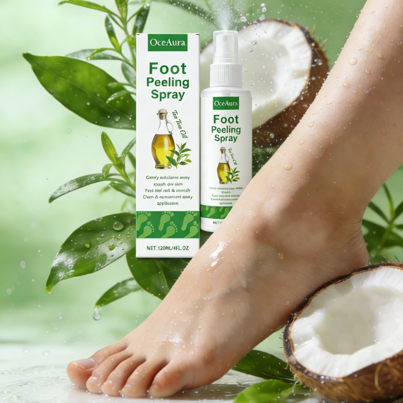 OceAura Foot Peeling Spray Sal – обзор и цена Glycolic Acid Exfoliant