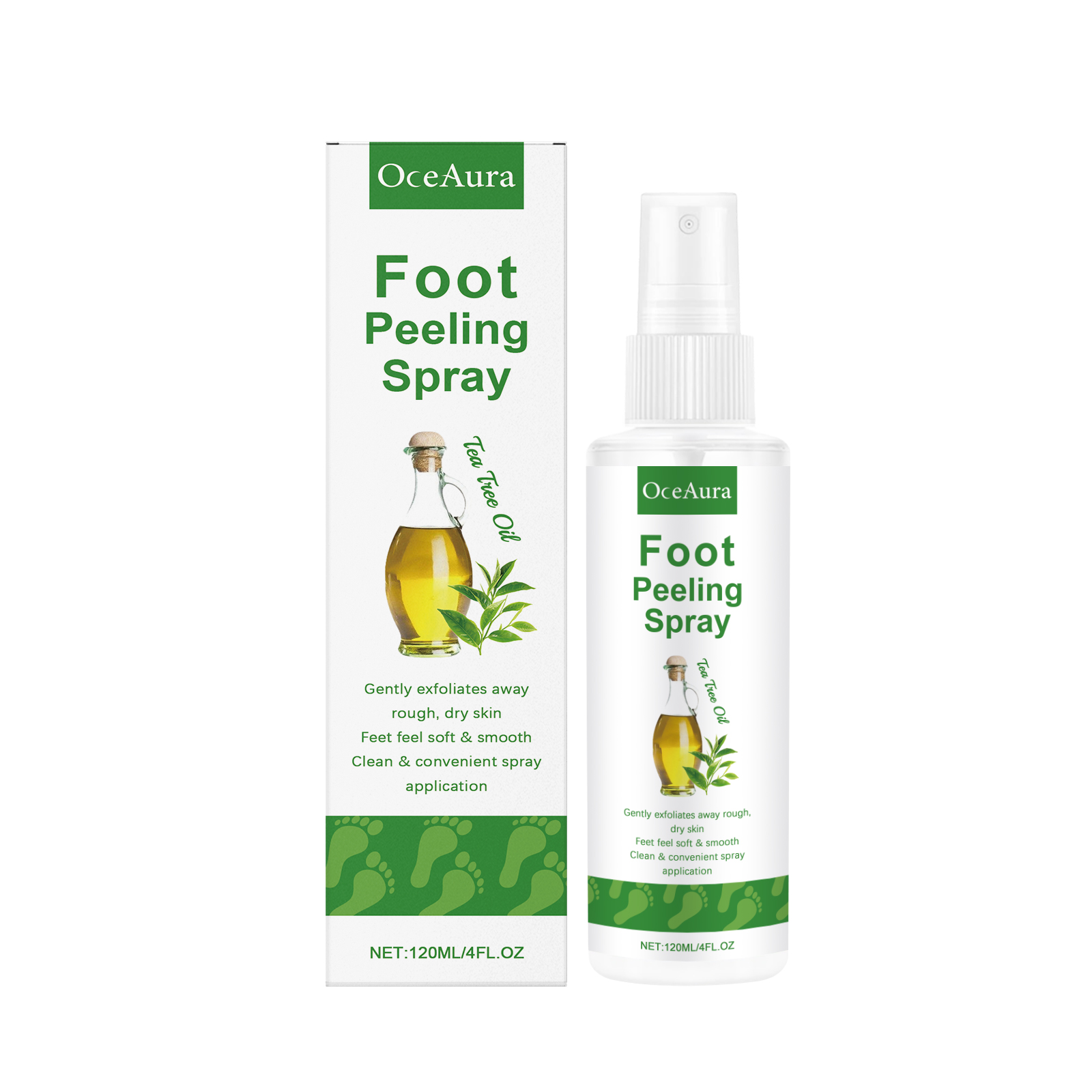 OceAura Foot Peeling Spray Sal – обзор и цена Glycolic Acid Exfoliant