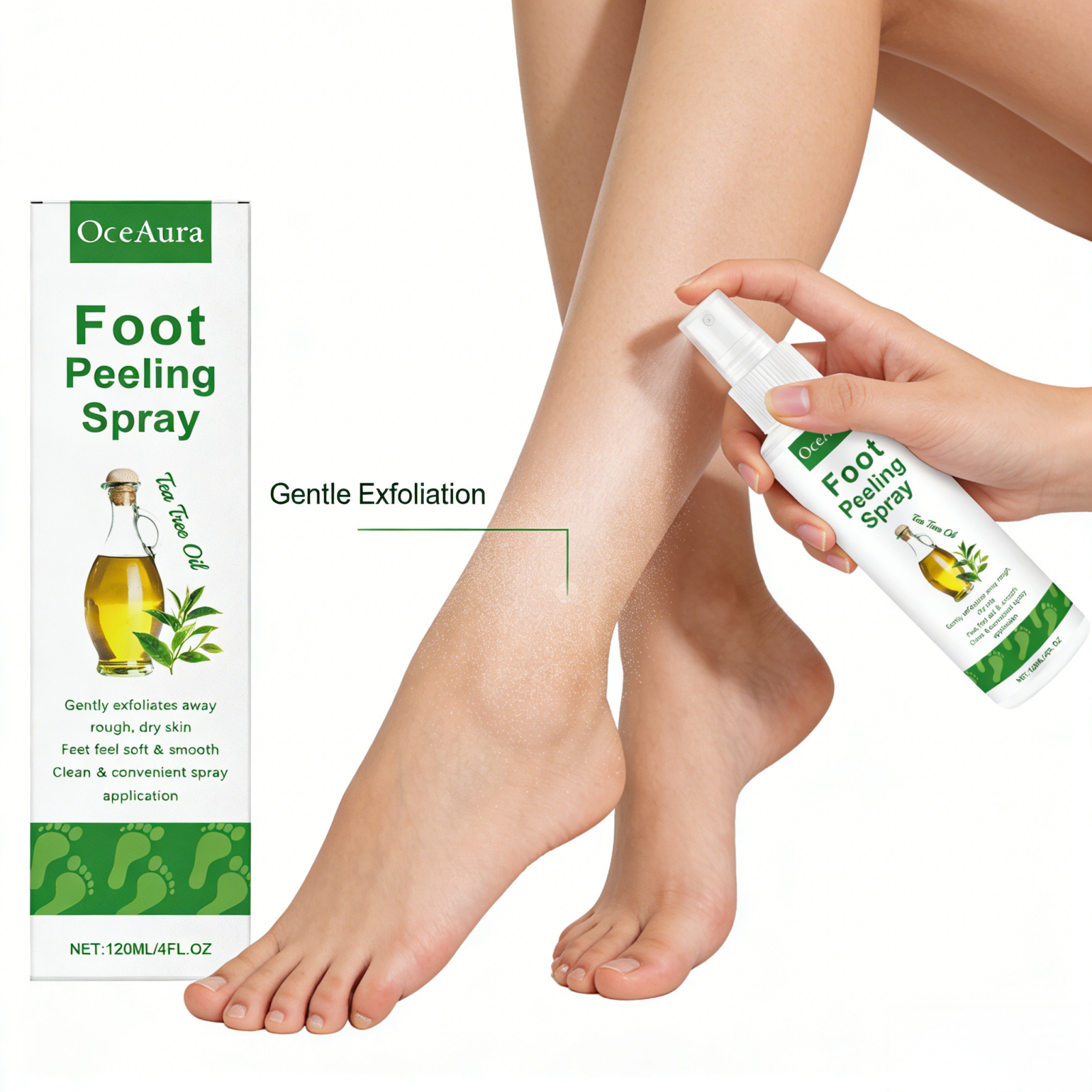 OceAura Foot Peeling Spray Sal – обзор и цена Glycolic Acid Exfoliant