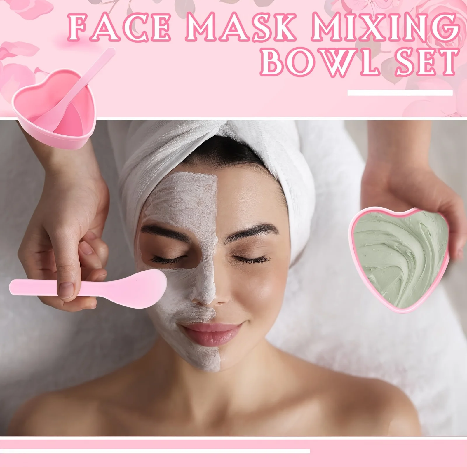 6-piece Pink Heart Shaped Faci – обзор и цена Skincare Qv