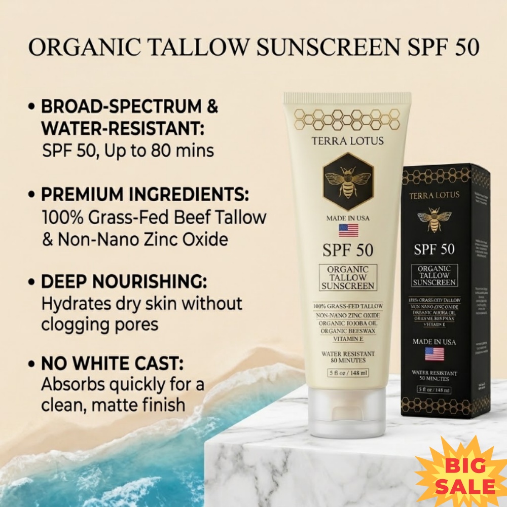 Organic Tallow Sunscreen SPF 5 – обзор и цена Spf 50 Sunscreen