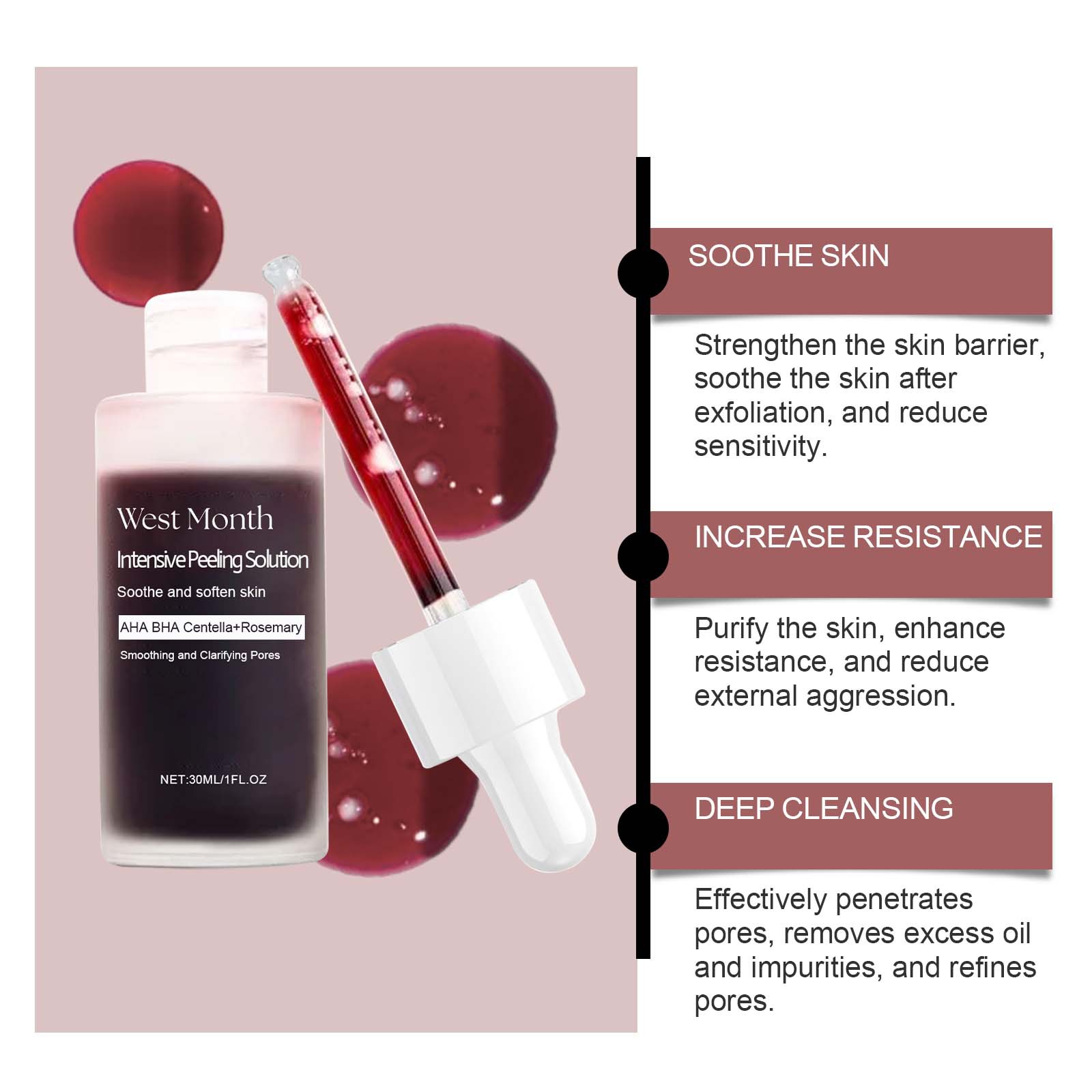 Peeling Face Serum Fruit Acid  – обзор и цена Glycolic Acid Exfoliant