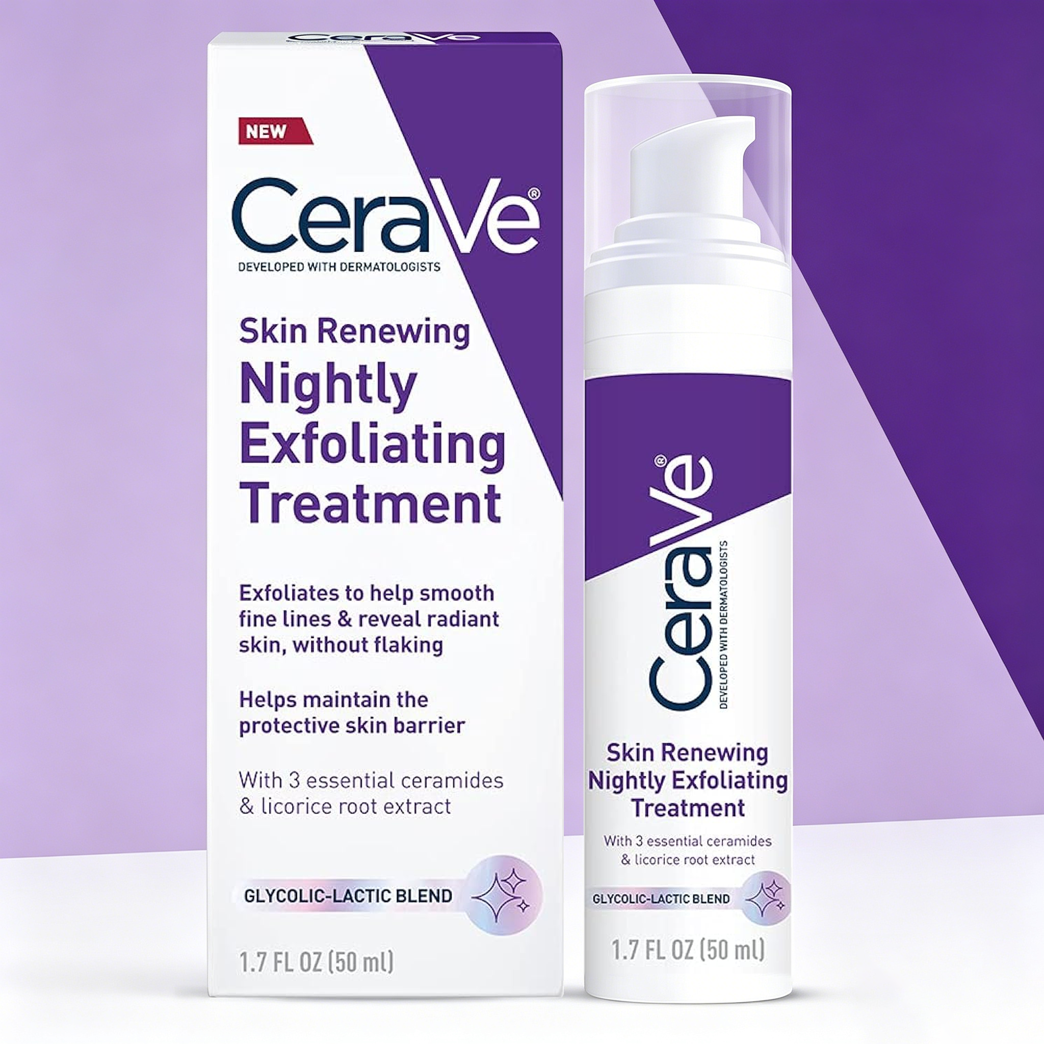 CeraVe Skin Renewing Nightly E – обзор и цена Glycolic Acid Exfoliant