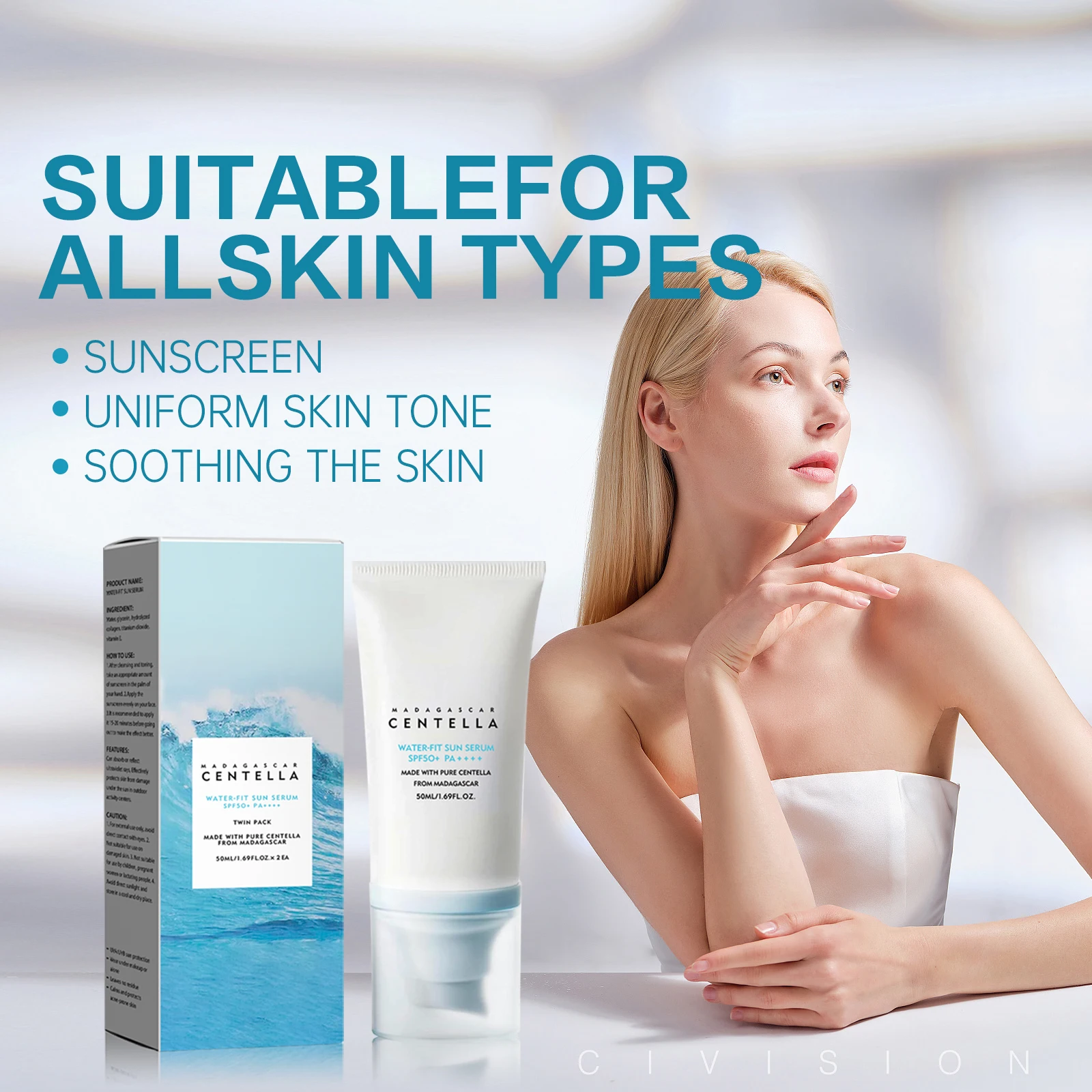 2/1pcs SPF50+ Sunscreen Cream  – обзор и цена Spf 50 Sunscreen