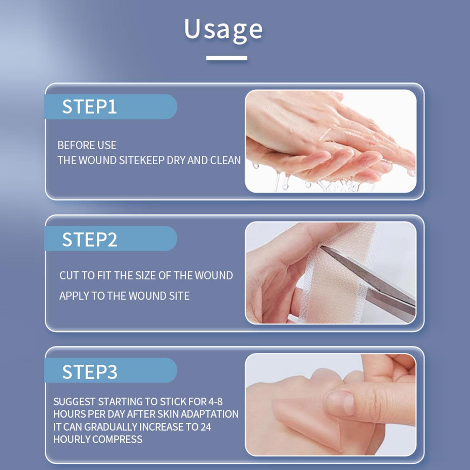 1 Roll Silicone Scar Sheets 4c – обзор и цена Skincare Collagen